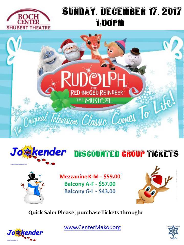 Jookender Discount: Rudolph the Red-Nosed Reindeer Musical