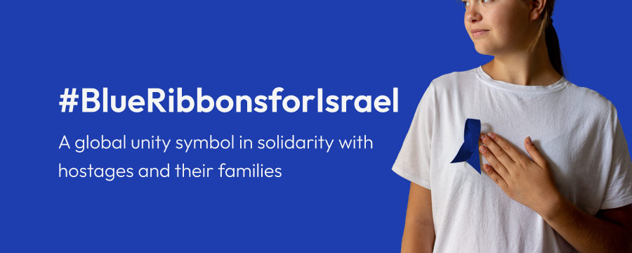 #BlueRibbonsforIsrael