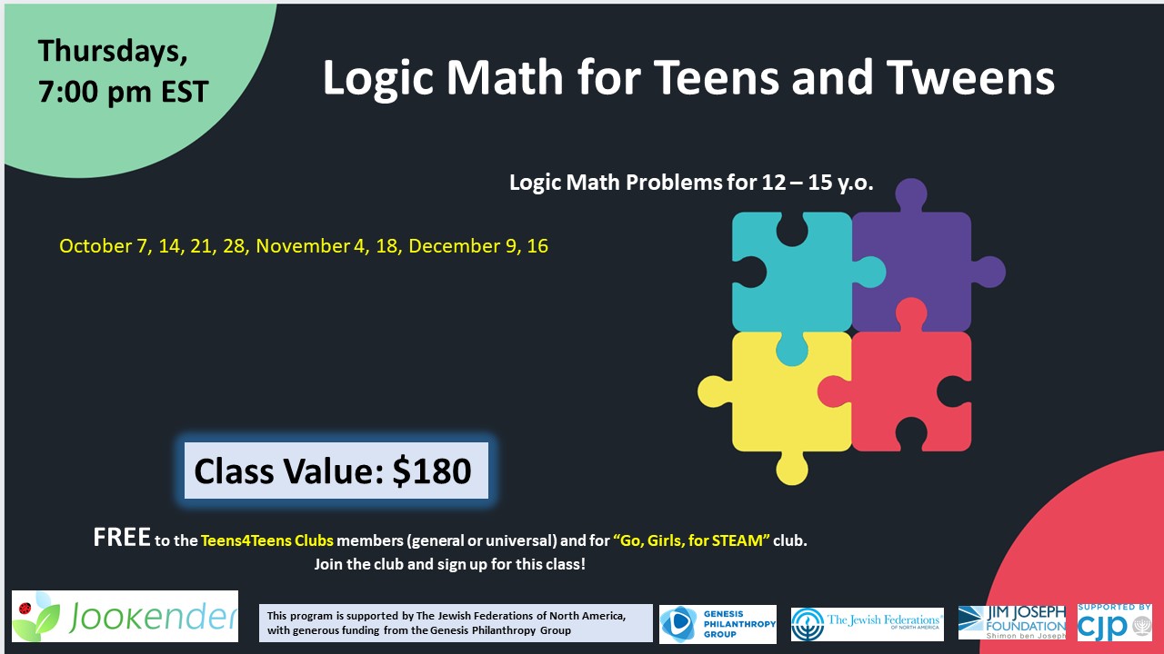 Logic Math for Teens and Tweens