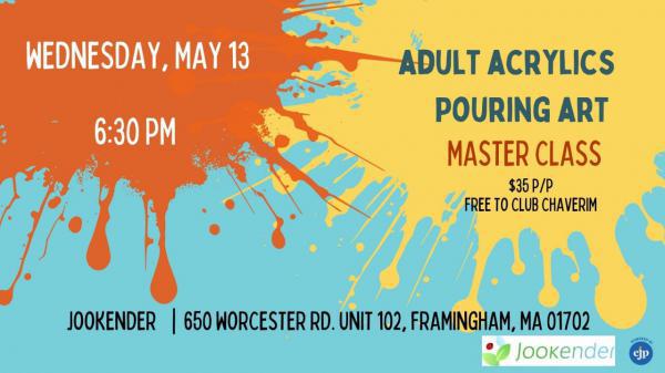 Adult Acrylics Pouring Art Master Class