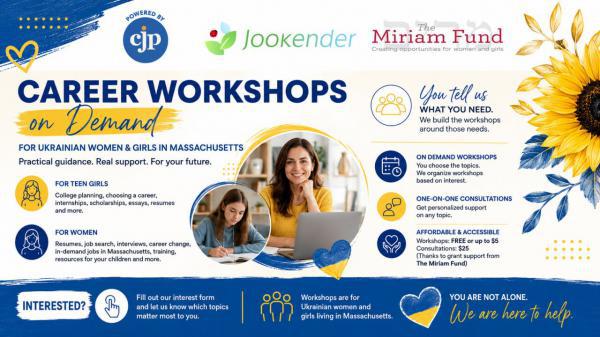 Career Workshops on Demand for Ukrainian Women & Girls in Massachusetts