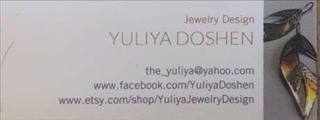 Yuliya Doshen - Jewerly Designer