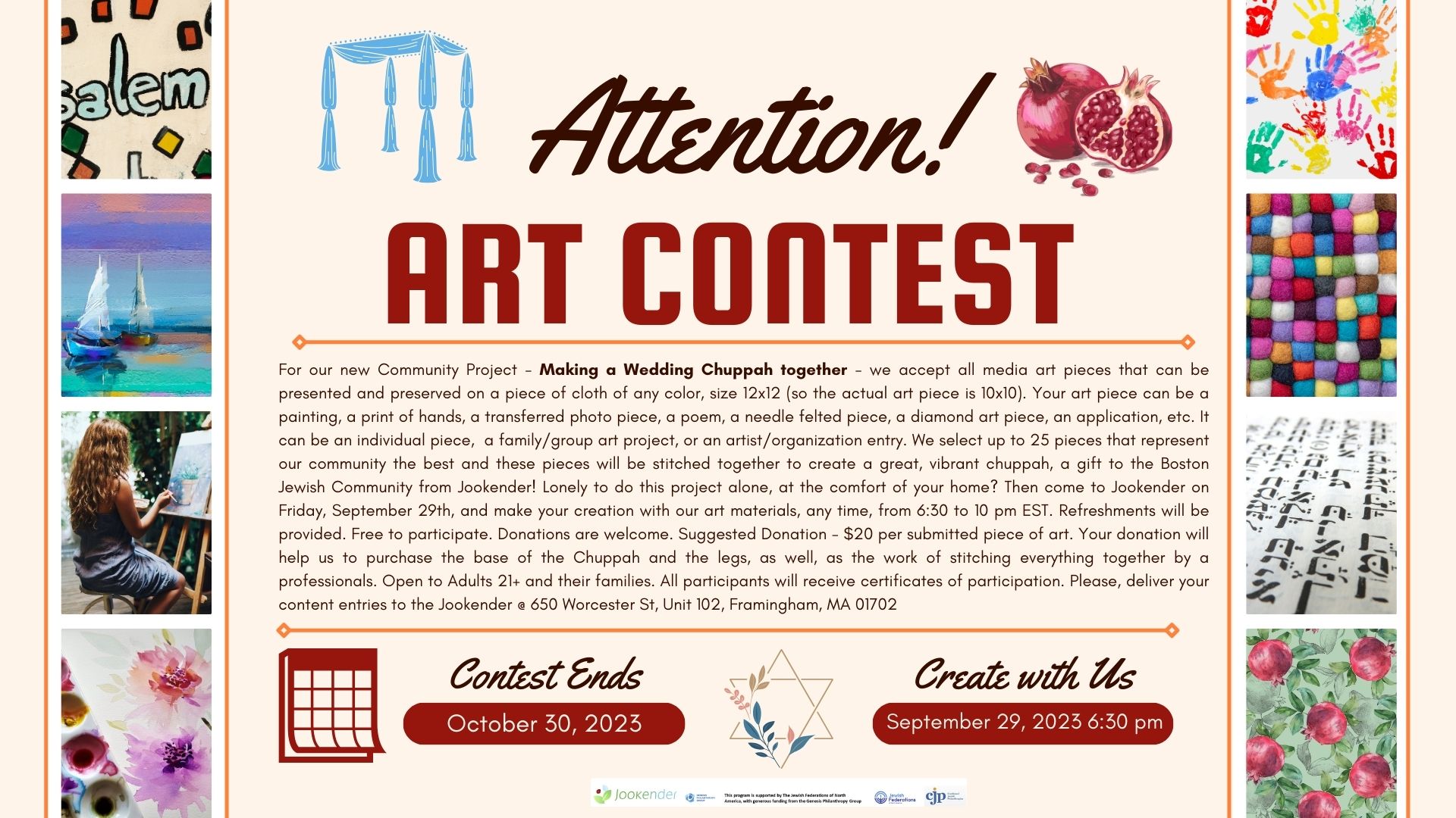 Chuppah Making Community Art Contest