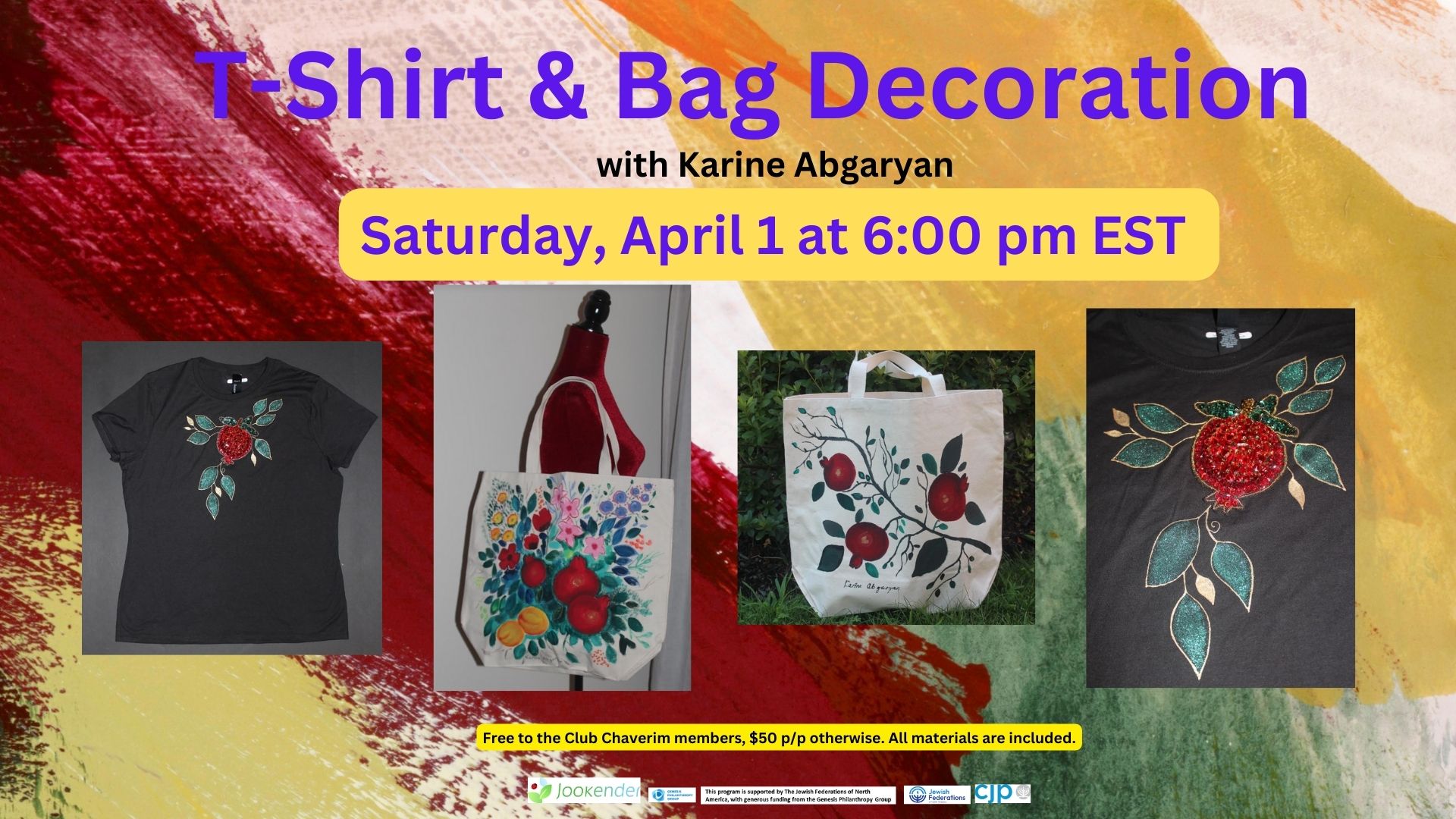 T-Shirt & Bag Decoration with Karine Abgaryan