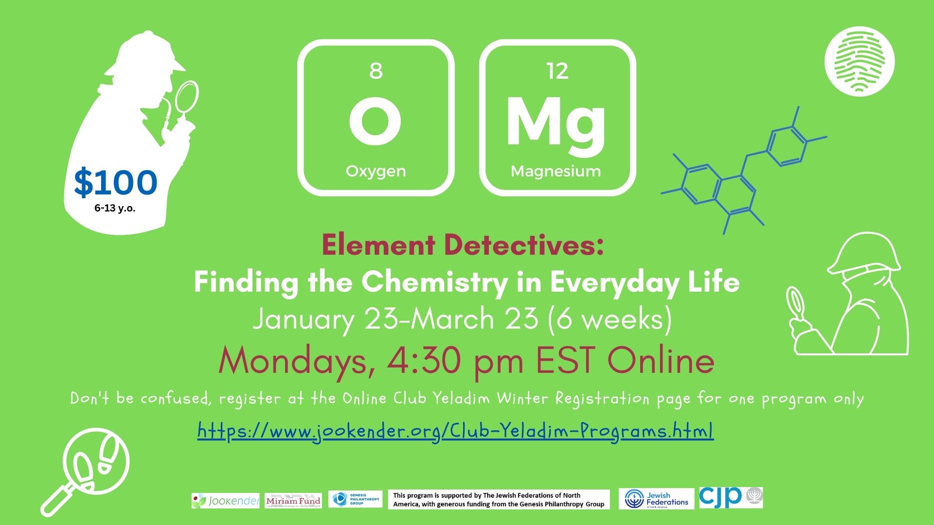 Element Detectives: Finding the Chemistry in Everyday Life (9-13 y.o.)