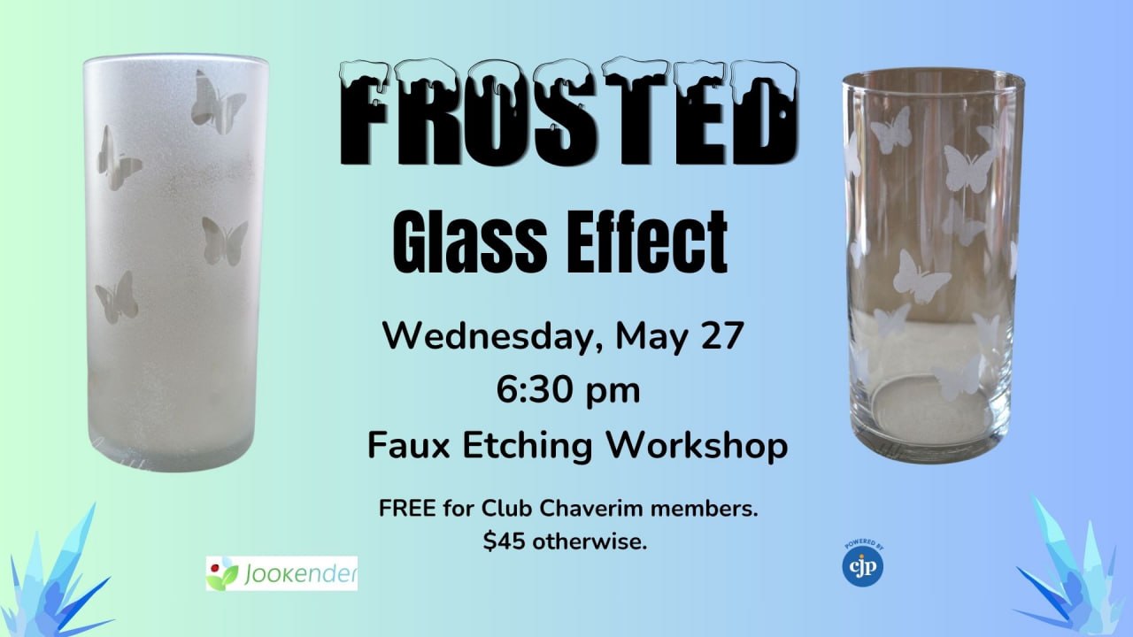 Frosted Glass Effect - Faux Etching Workshop
