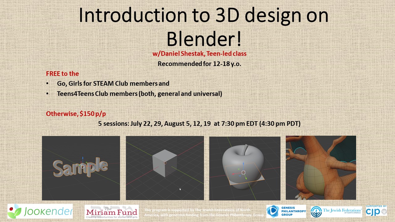 Introduction to 3D Design on Blender!