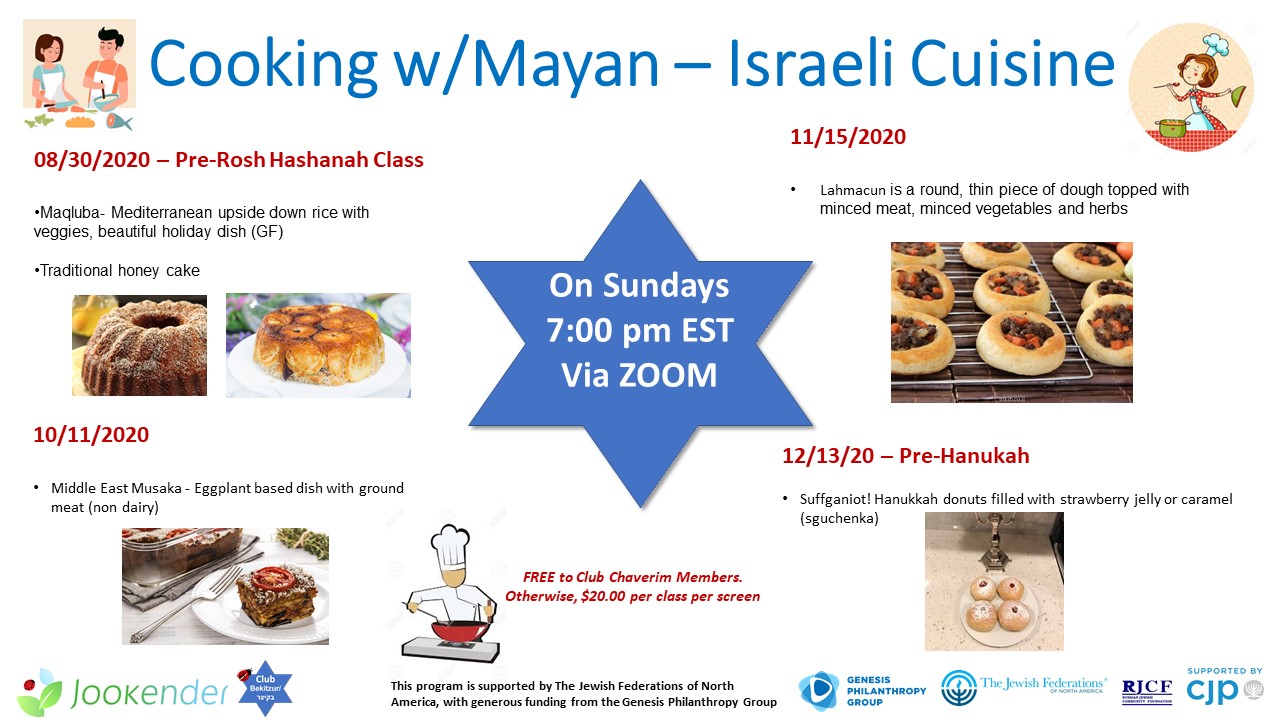 Cooking w/Mayan - Israeli Cuisine