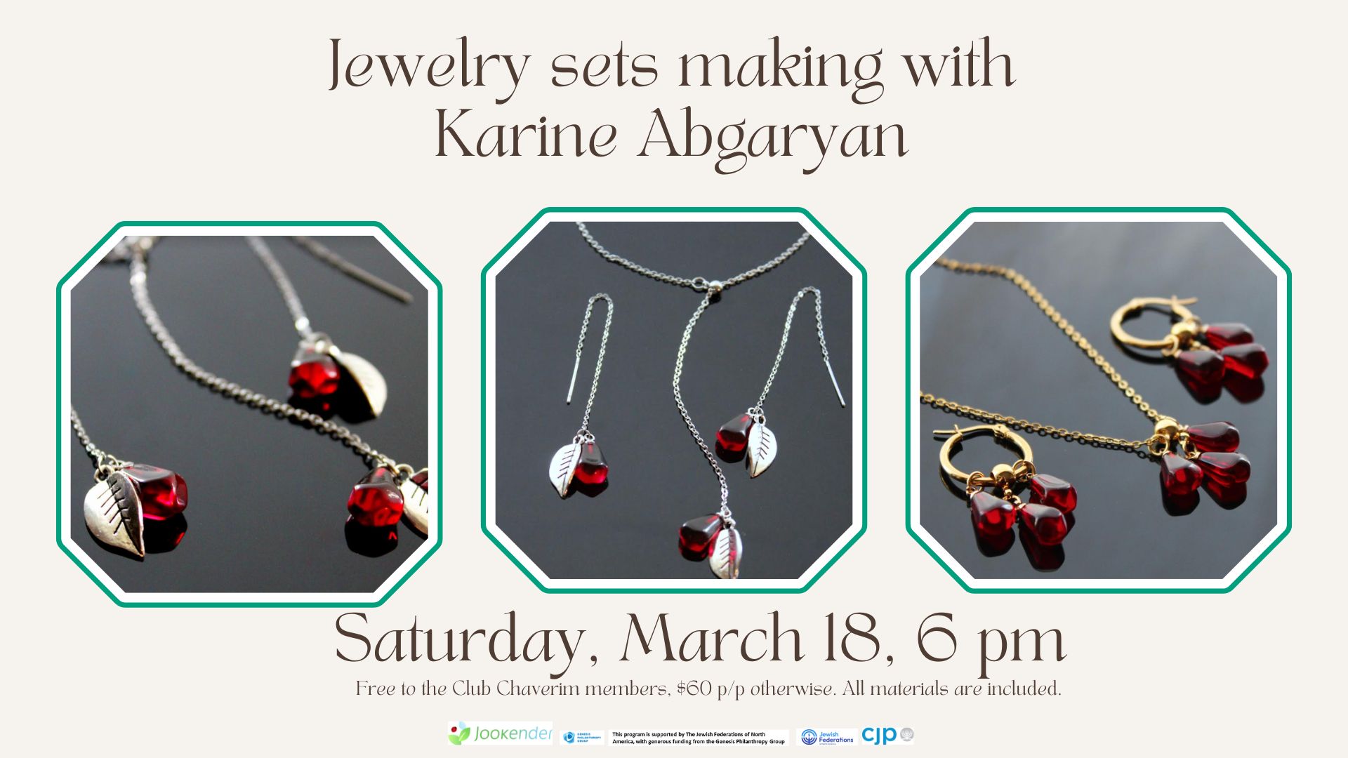 Jewelry set making with Karine Abgaryan