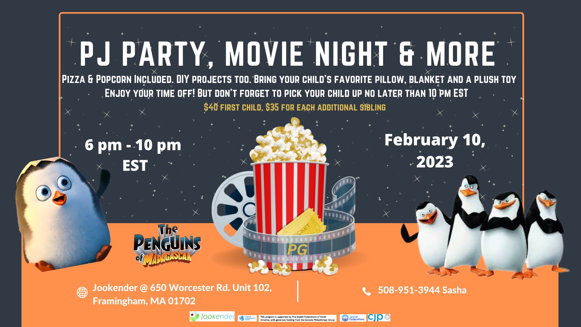 PJ Party, Movie Night & more