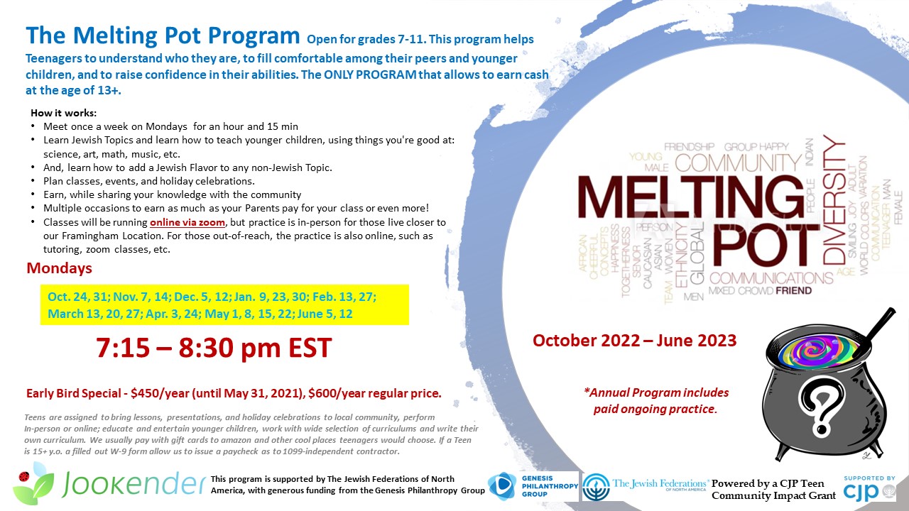 The Melting Pot, Learn and Earn program for Teenagers