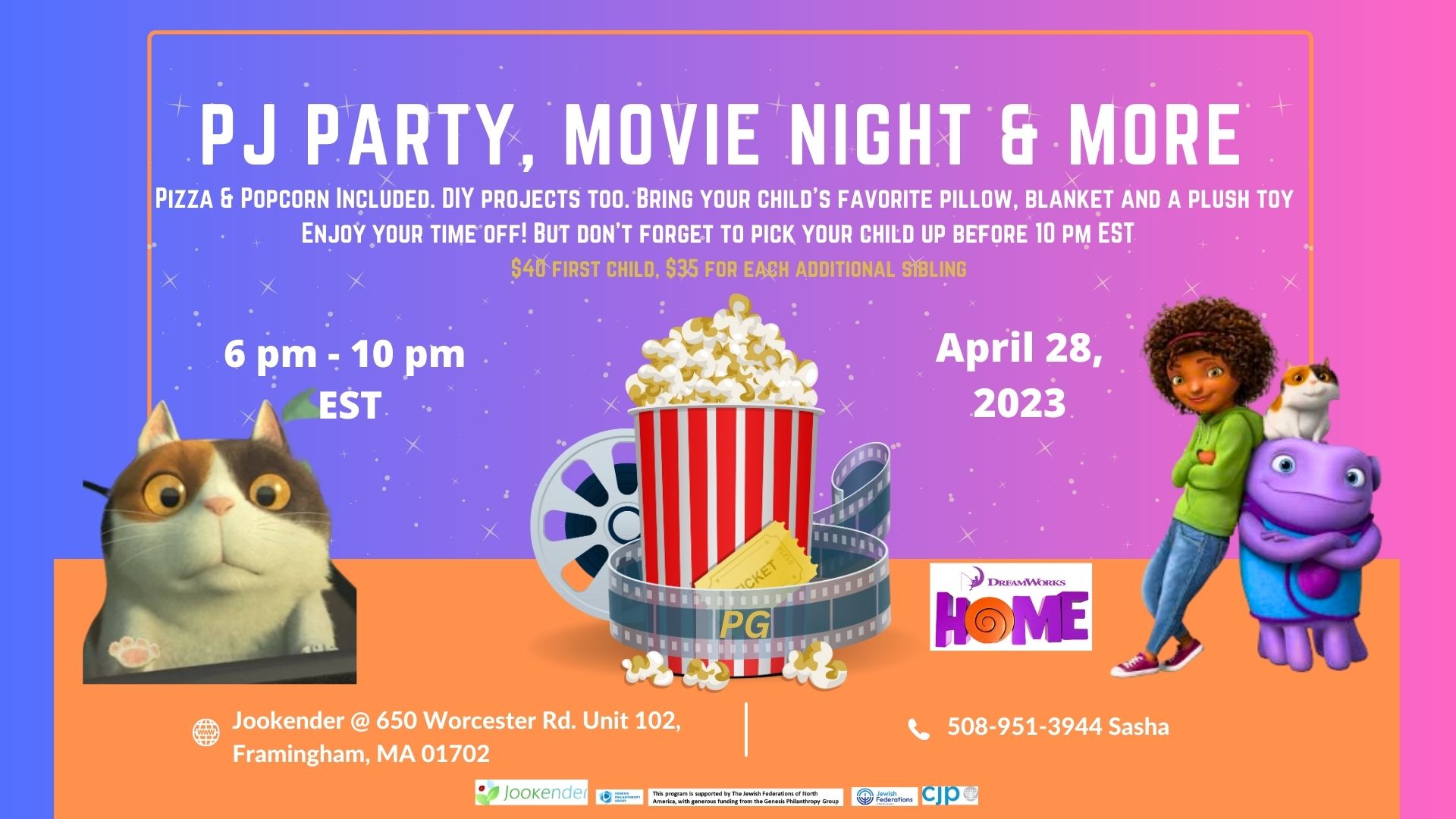 Home - PJ Party, Movie Night & more
