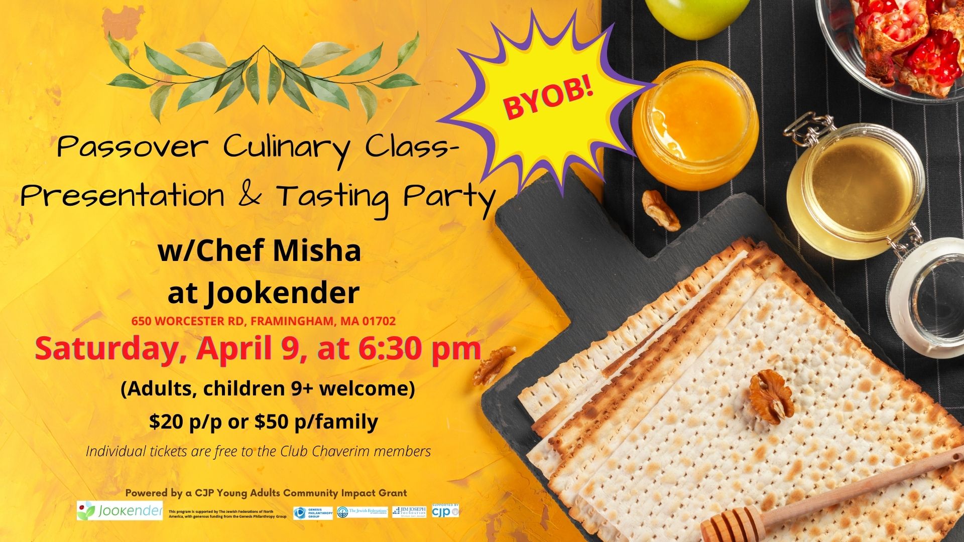 Passover Culinary Class