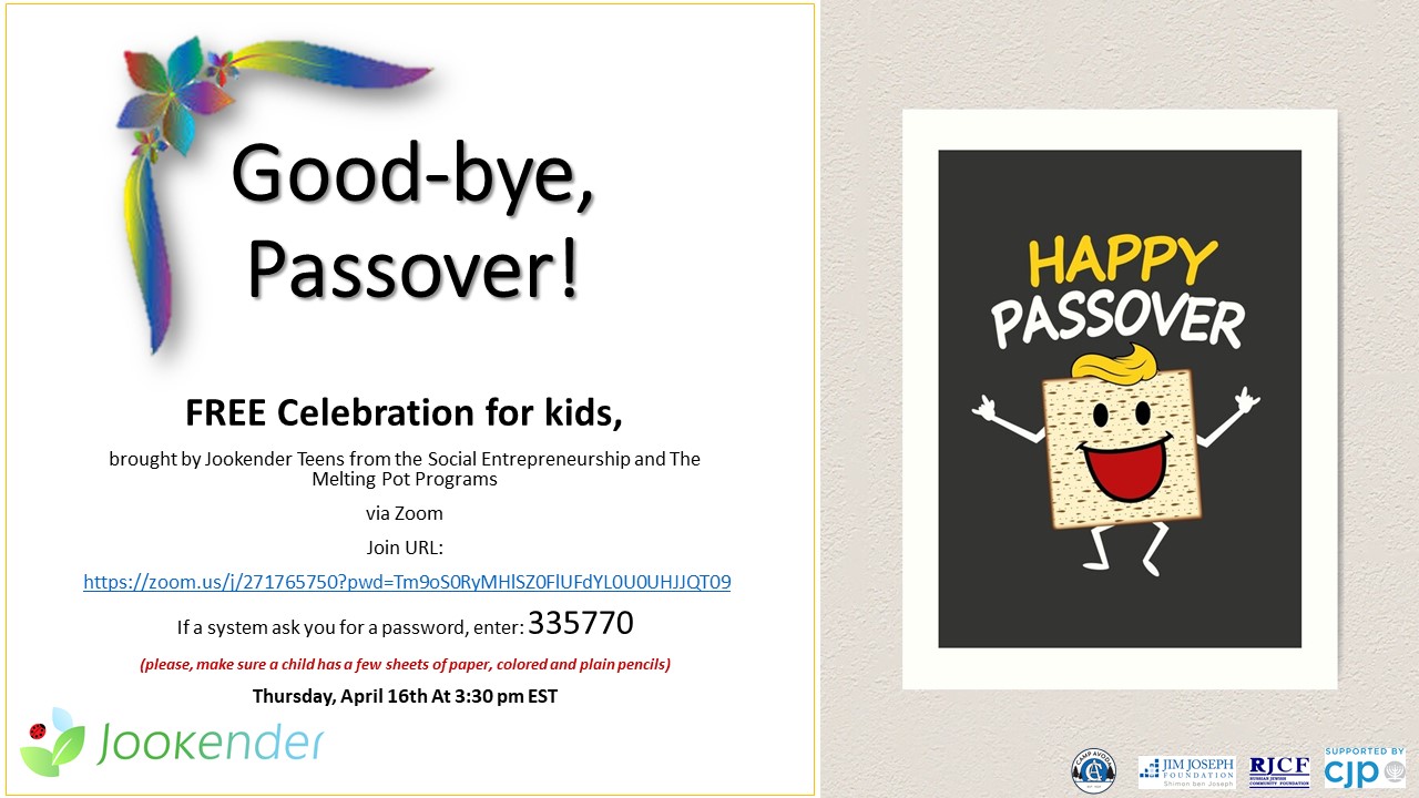 Good-bye, Passover!