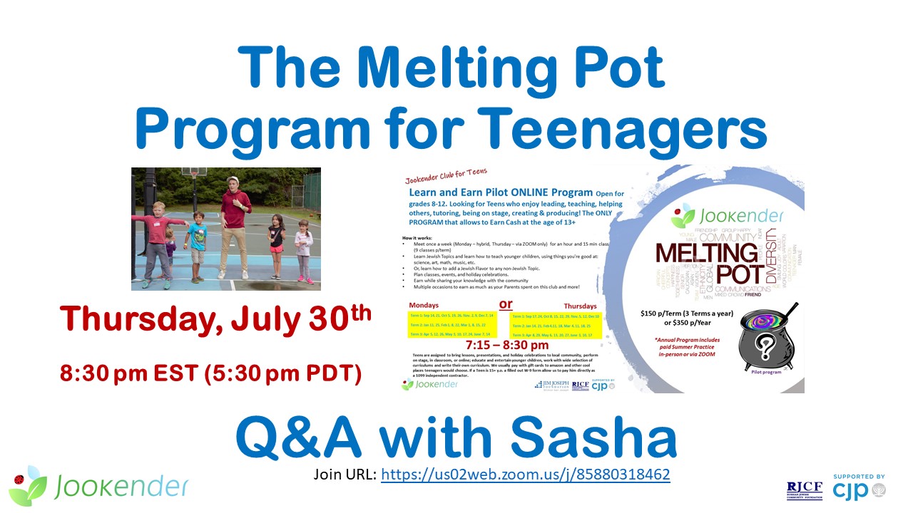 The Melting Pot Program Q&A with Sasha