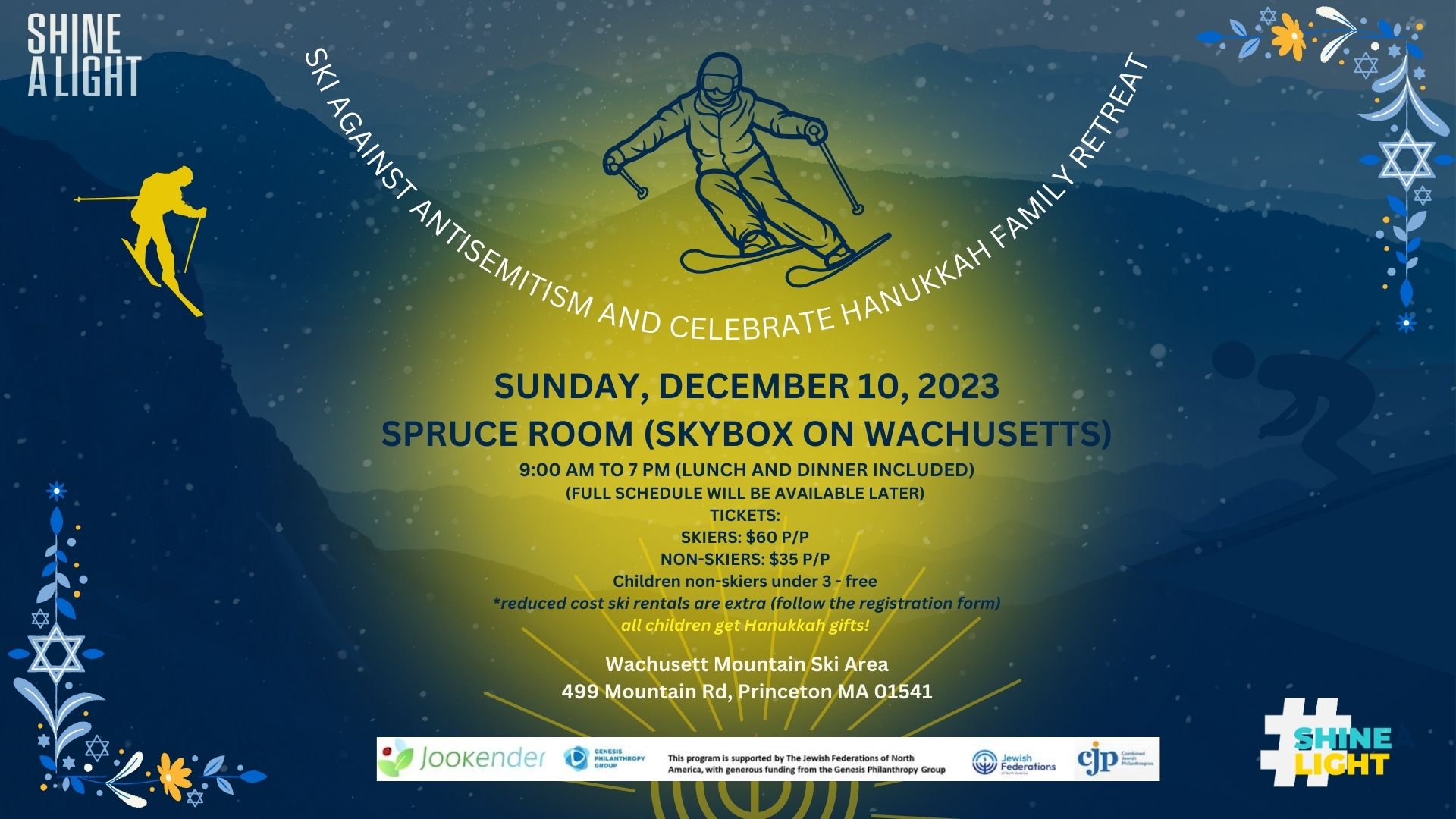 Ski against antisemitism and celebrate Hanukkah family retreat