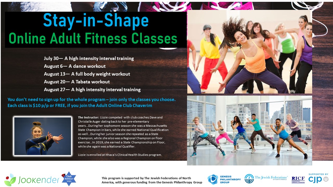 Stay-in-Shape Online Adult Fitness Classes
