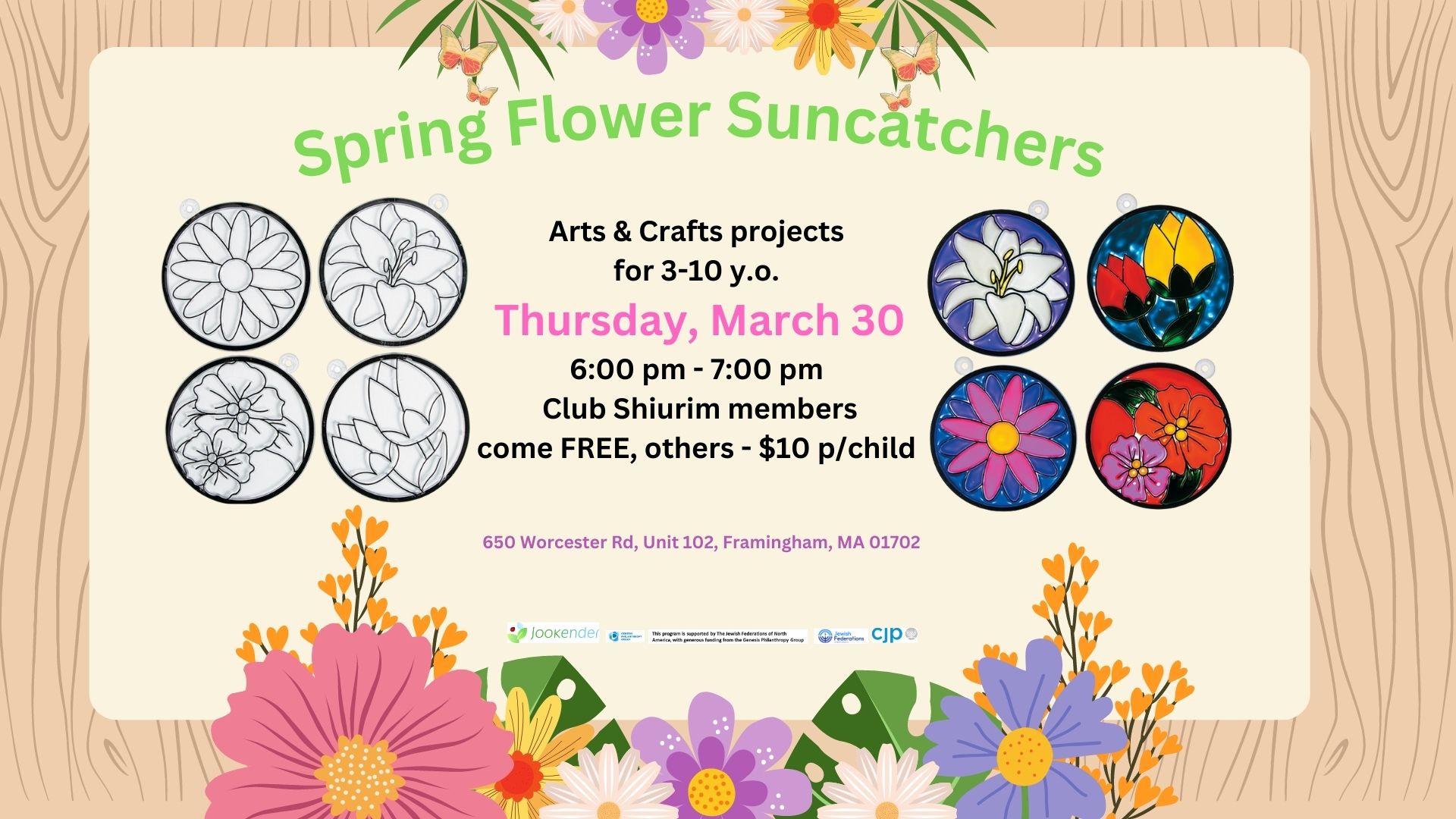 Spring Flower Suncatchers