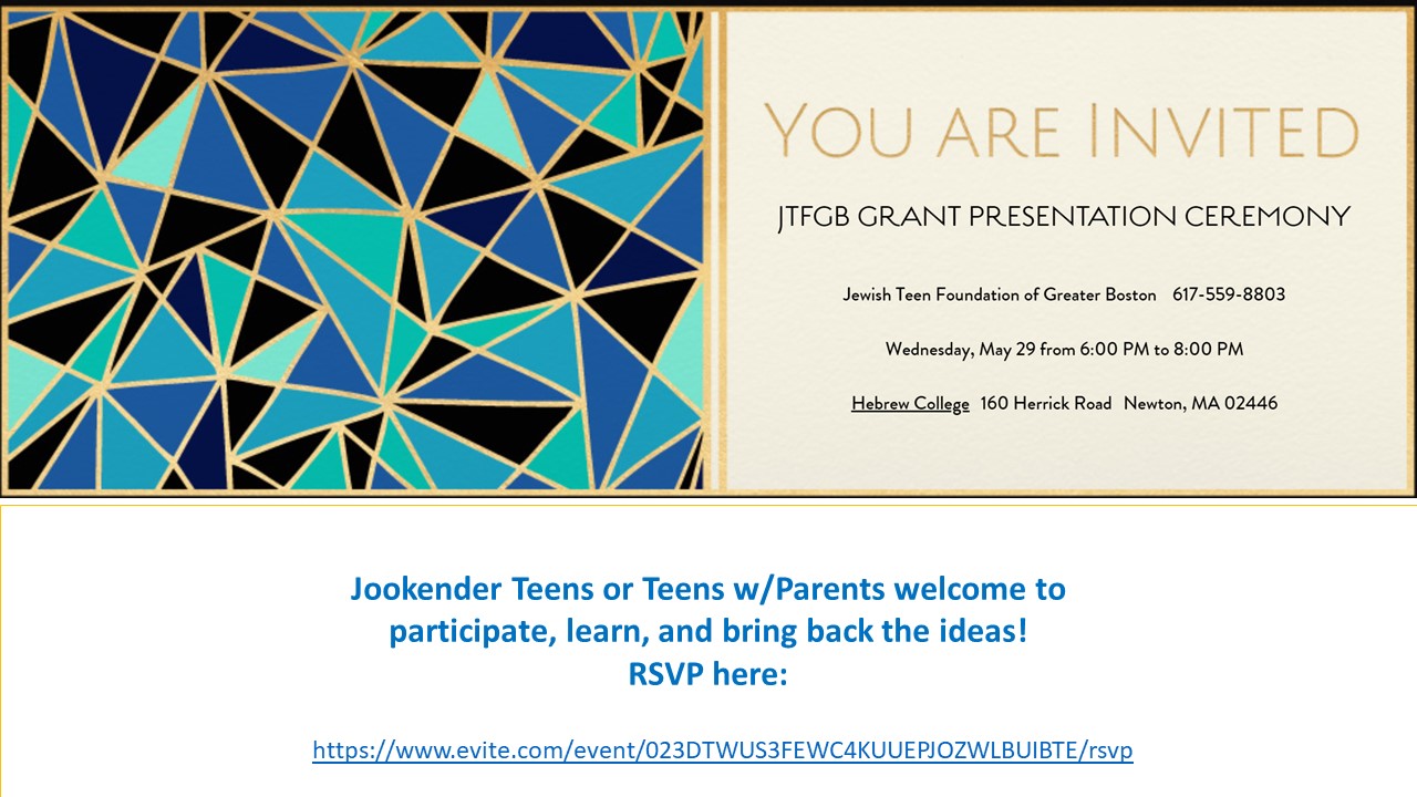 JTFGB Grant Presentation Ceremony for Teens