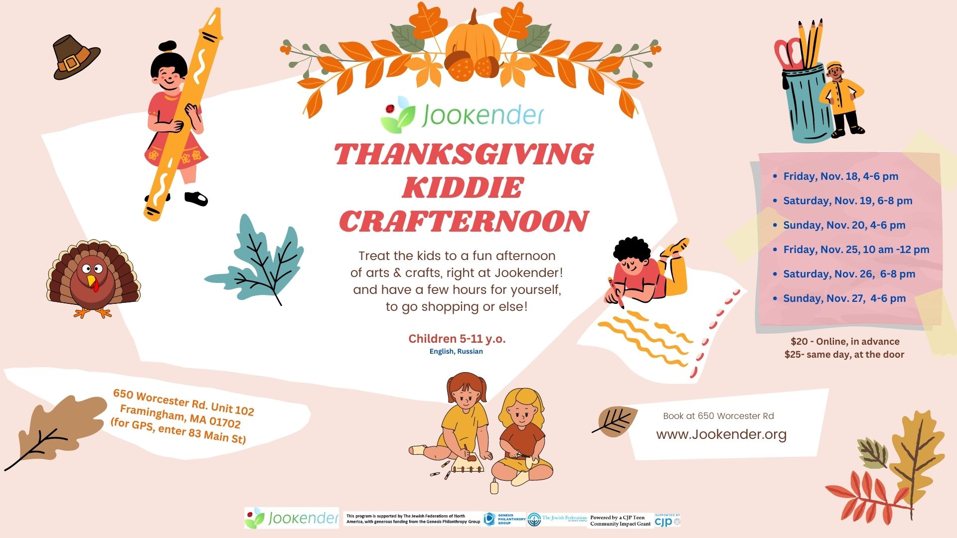 Thanksgiving Kiddie Crafternoon