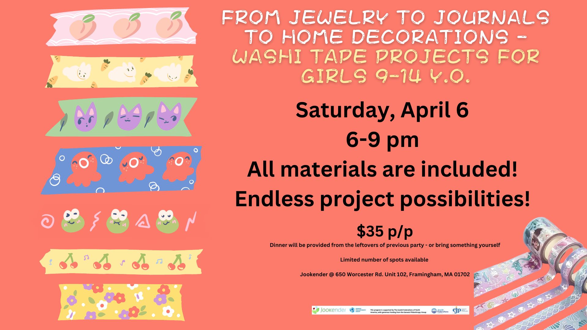 Washi Tape Projects for Girls 9-14 yo