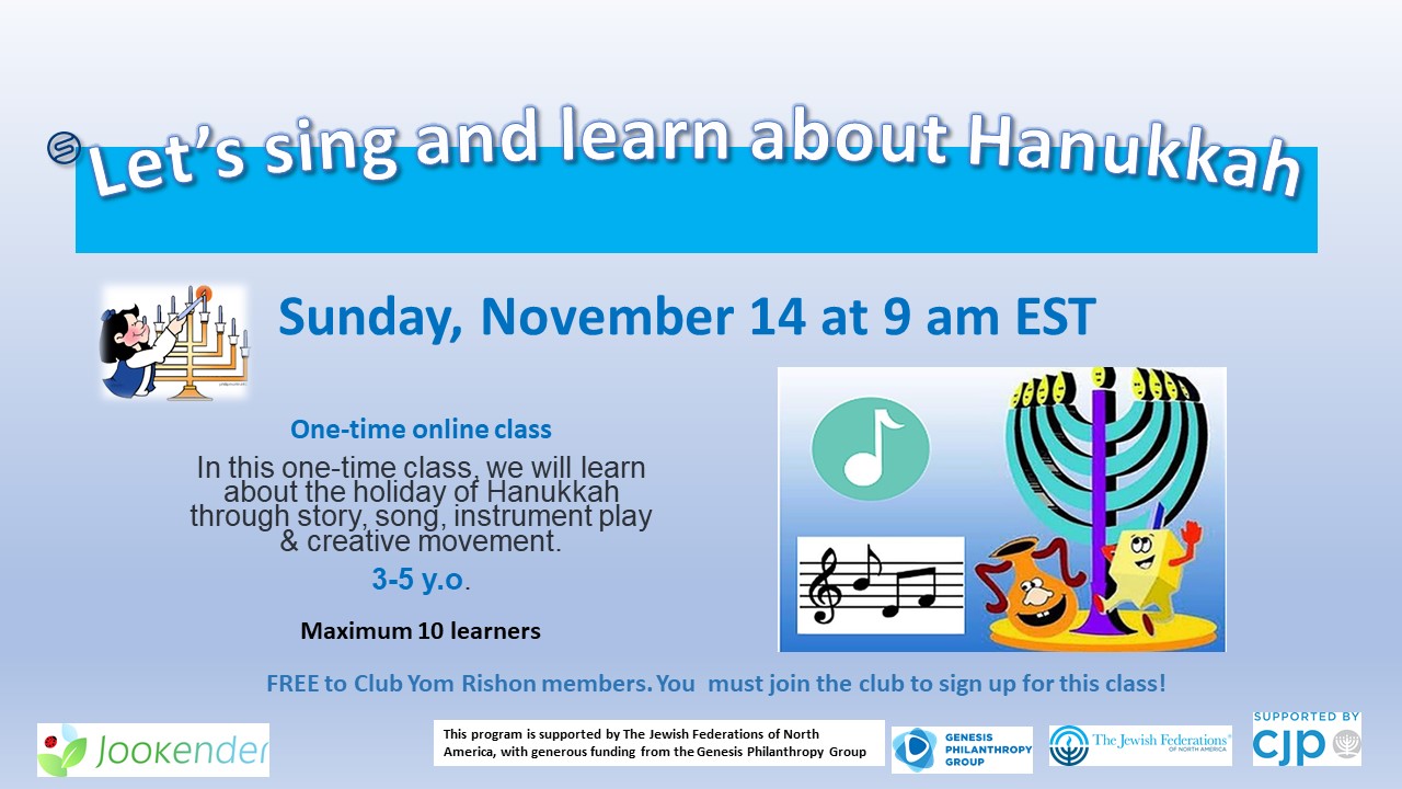 Let's sing and learn about Hanukkah