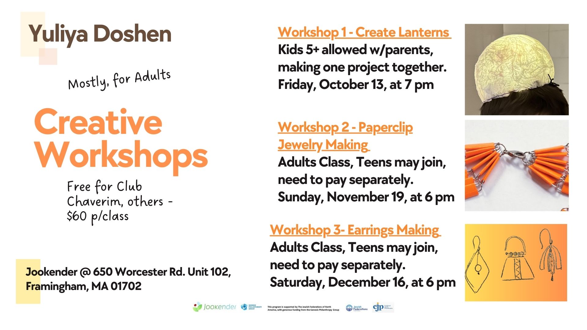 Yuliya Doshen Creative Workshops