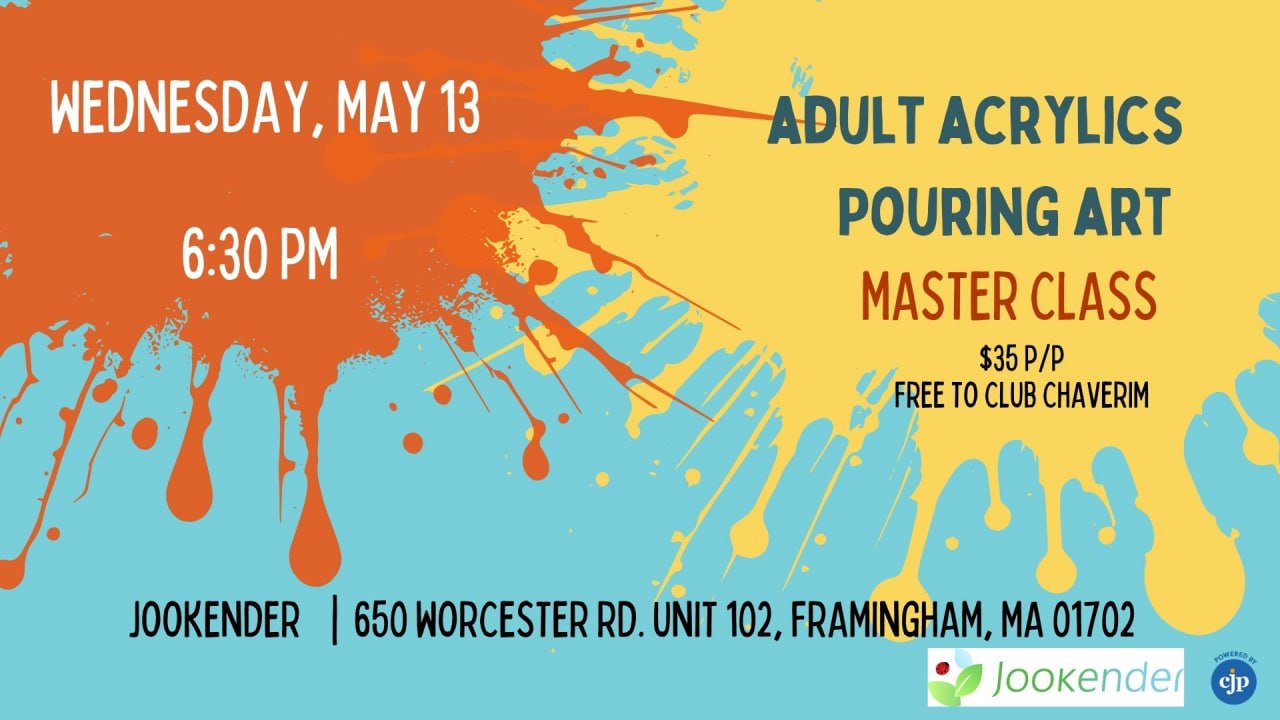 Adult Acrylics Pouring Art Master Class