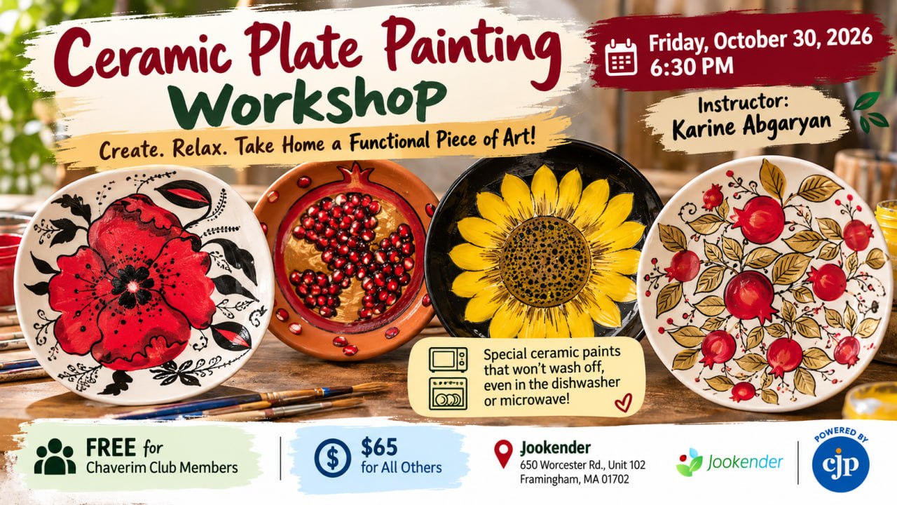 Ceramic Plate Painting Workshop