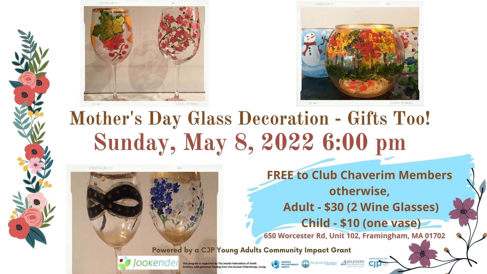 Mother's Day Glass Decoration