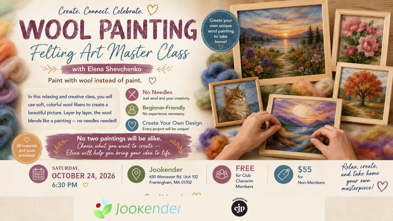 Wool Painting Felting Art Master Class
